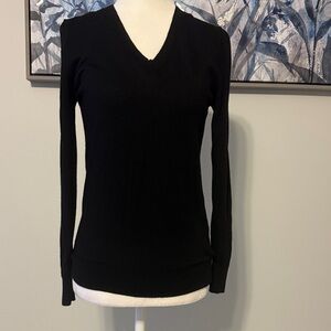 Banana Republic Black V-Neck Sweater